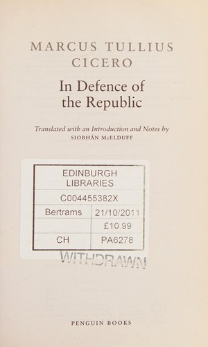 In Defence of the Republic