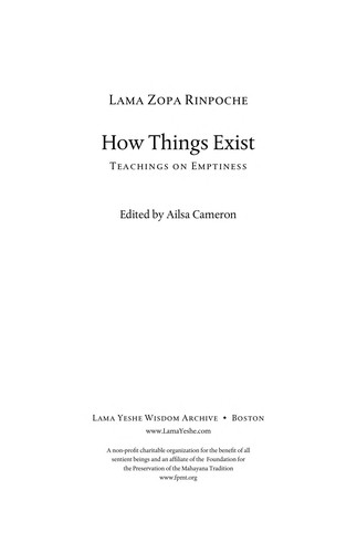 How Things Exist: Teachings on Emptiness