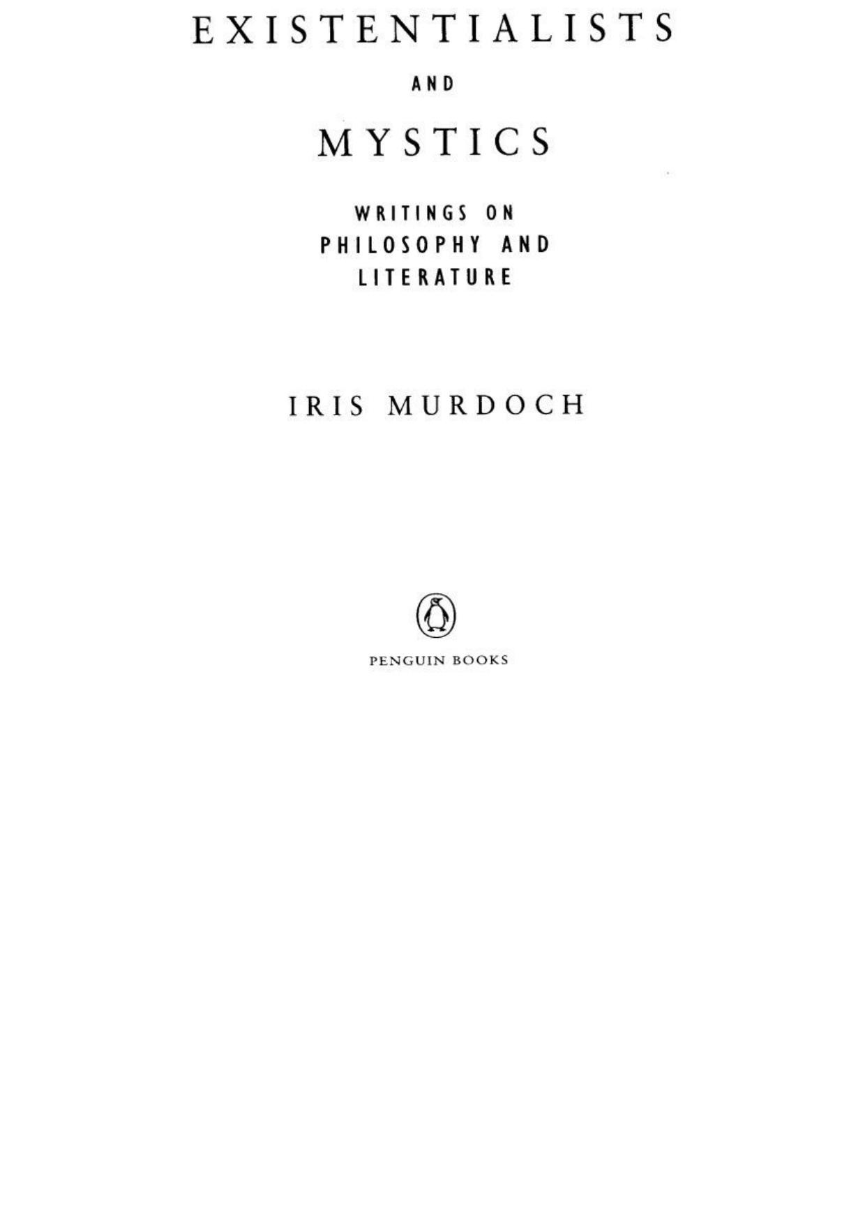 Existentialists and Mystics