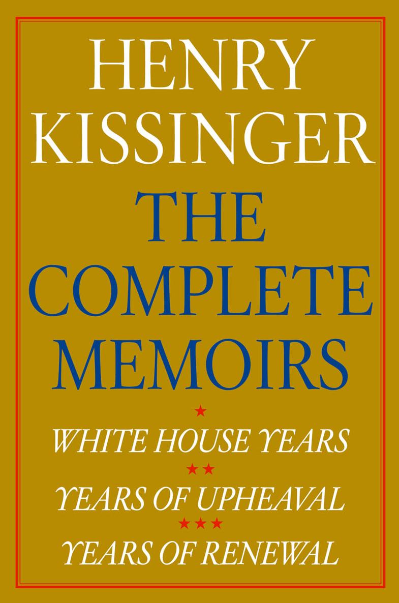 Henry Kissinger the Complete Memoirs E-book Boxed Set
