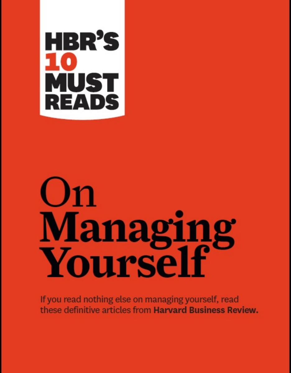 HBR's 10 Must Reads on Managing Yourself (boxes)