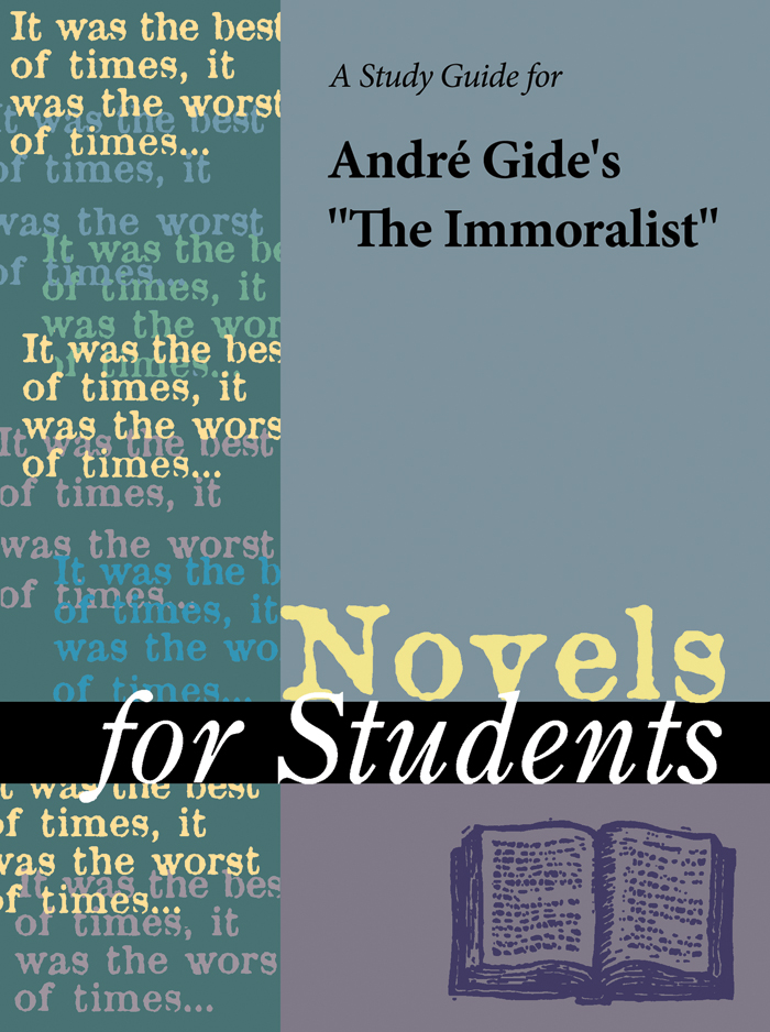A Study Guide for Andre Gide's "The Immoralist"